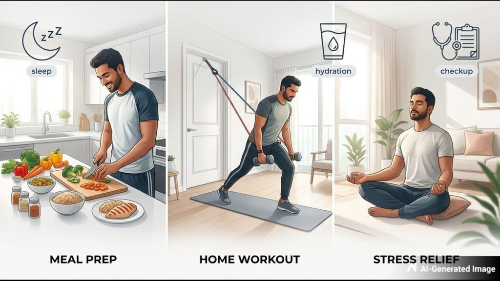 Healthy Lifestyle Habits for Men: Diet, Exercise, Sleep and Stress Management